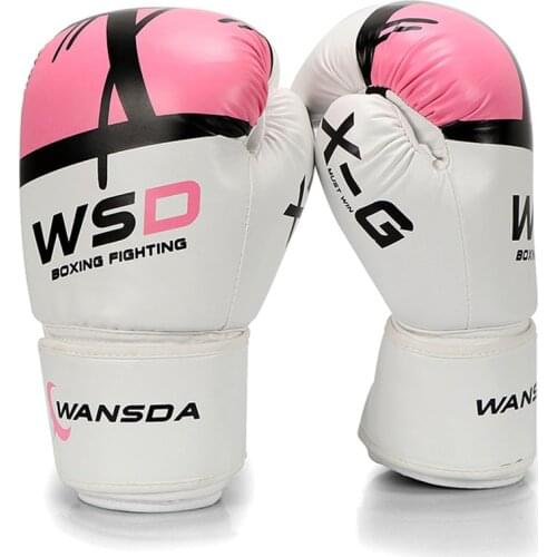 Kick Boxing Gloves Women Men Kids MMA Muay Thai Fight Glove luva de box Pro boxing gloves For Training8 10 12 14 16 Oz