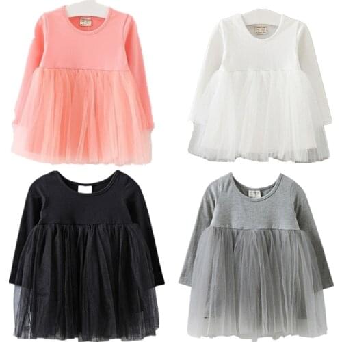 Baby Girl Dress Tutu Ball Gown Party Dresses Long Sleeve Autumn Newborn Baby Girl Clothes Princess Kid Girl clothes Outfit