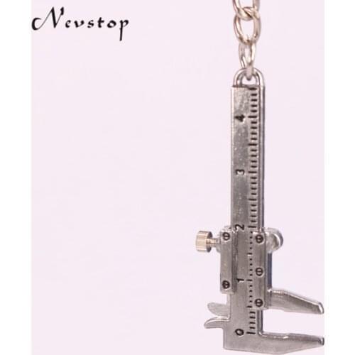 Movable Vernier Caliper Ruler Model Keychain Creative mini caliper scale model Keychain keychain key chain KC66