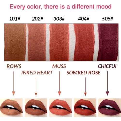Sexy Lips Makeup Velvet Lip Glaze Glos Matt Lip Glaze Waterproof Long Lasting Nude Liquid Lipstick Sexy Lips Makeup