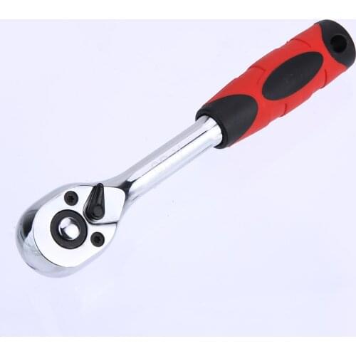 Drive Swivel Ratchet Wrench 1/4" Steel High Torque Ratchet Wrench Socket 24 Teeth Quick Release Wide Used Hand Tools