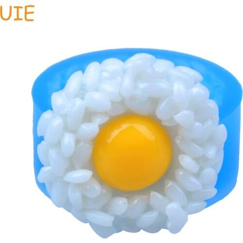 FYL380U 24.9mm Egg Silicone Mold - for Food Grade, Cake Decoration, Sugarcraft, Chocolate, Cookie Biscuit, Fondant, Resin Mold