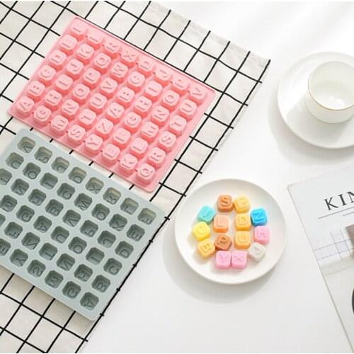 High Quality English Letters Silicone DIY chocolate Cake Decoration Tools Valentines Day Candy Resin Mould Baking Accessories