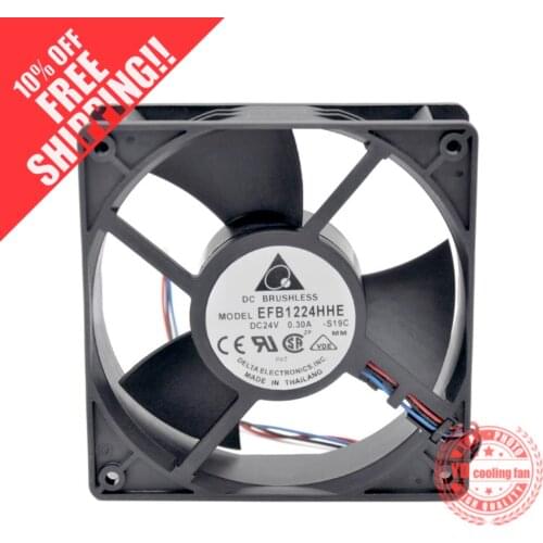 Brand new DELTA 12038 12CM Frequency converter EFB1224HHE 24V 0.30A cooling fan