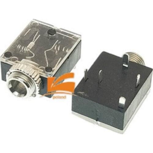 Hot sale 5 Pin 3.5mm Stereo Audio Jack Socket PCB Panel Mount for Headphone With Nut PJ-324M