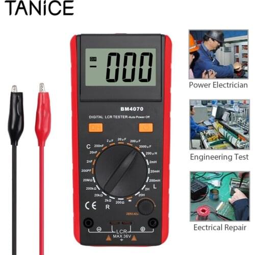 TANiCE Digital Multimeter Voltage Tester For BM4070 LCR Meter Inductance Capacitance Resistance Self-Discharge Measuring Meter