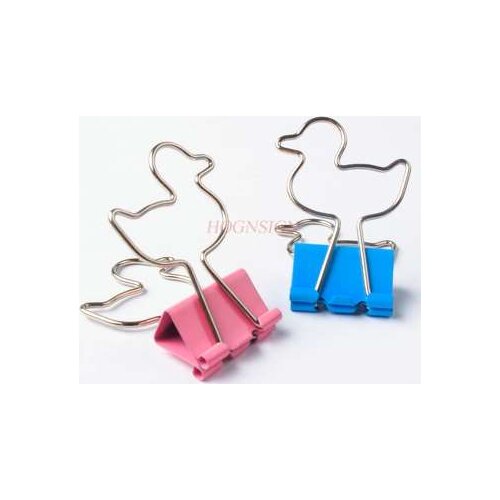 10pcs Duck Long Tail Clip Ticket Clip Money Tail Clip Shaped Clip Cute Office Clip Shaped Long Clip