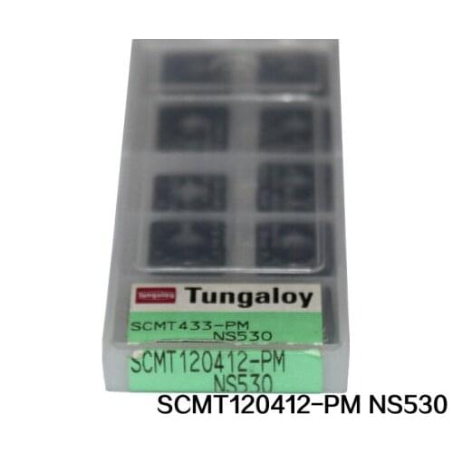 10pcs/box inserts round turning tool into hard alloy SCMT120412-PM NS530 free shipping