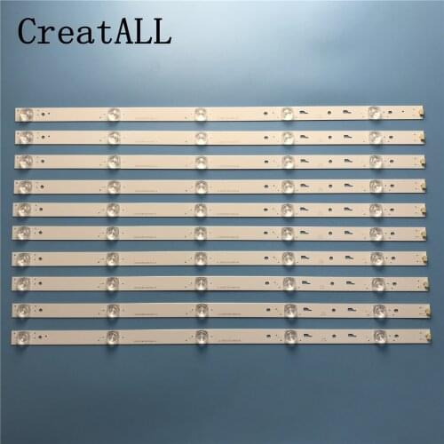 10pcs LED Backlight strip for 55 inch akai TV DS55M6M-DS01-V01 DSBJ-WG JL.D55061330-004AS-M B55C51 55X4 55X 55R4 55A15A T55FUK