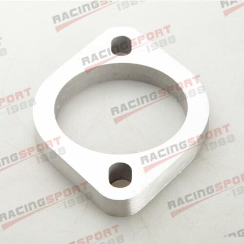 2.5" 2 Bolt SS304 Slotted Flange Exhaust Downpipe Pipe Catback Header 1/2" Thick