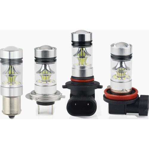 2PCS High power automotive LED lamp H4 1156 1157 H7 H8 H11 9005 9006 20SMD 100W LED fog lamp bulb