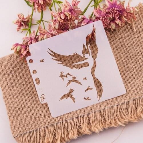 5pcs Bird Layering Stencilsr Spray stencil DIY Scrapbook photo album Decorative Embossing DIY Paper Card Crafts