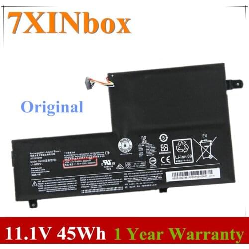 7XINbox 11.1V 45Wh Original Laptop Battery L14M3P21 L14L3P21 For Lenovo FLEX 3 1470 3-1480 2-1580 5B10G78611 L14M3P21 L14L3P21