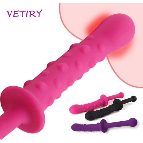 Handle Anal Plug Sex Toys for Women Men Gay Toys Prostate Massage Smooth Butt Silicone Plug Particle Stimulation Adult Products