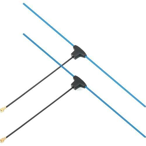 2PCS BETAFPV Dipole T Antenna 2.4G 915MHz/868MHz IPEX MHF Connector For 2.4G / 915MHz / 868MHz Receiver