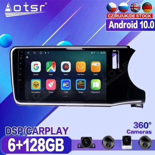 For Honda City Grace 2014 2015-2017 Car DVD multimedia Player Recorder Stereo Android Radio GPS Auto Audio Navigation Head unit