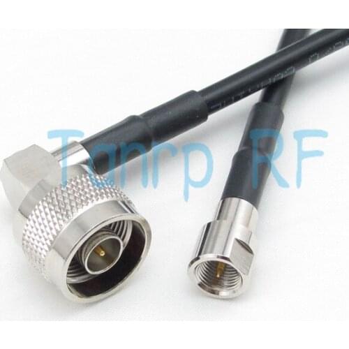 Free Shipping! 3FEET Pigtail coaxial jumper cable RG58 extension cable 100CM 1M N male Right angle to FME male pin RF connector