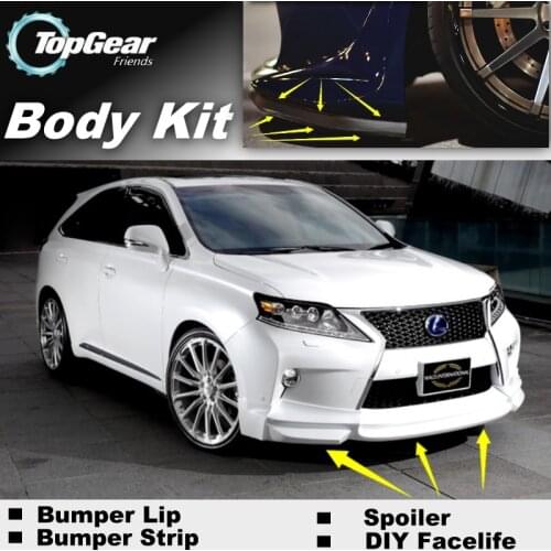 Bumper Lip Deflector Lips For Lexus RX 270 300 350 400 450h Facelift 2012~Onwork Front Spoiler Skirt For Car Tuning / Body Kit
