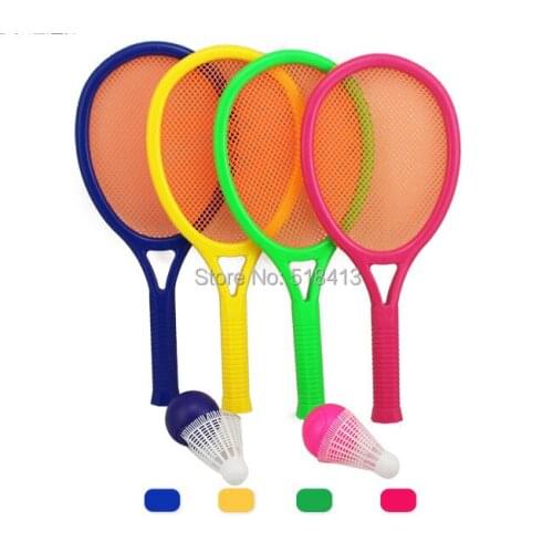 Childrens Badminton Racket Baby Tennis Parental Educational Toys For Fitness Ball Unisex 8-11 Years Plastic 2021