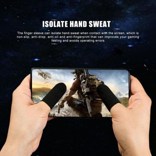 1 Pair L1 R1 Breathable Mobile Game Controller Finger Sleeve Touch Trigger For PUBG Mobile Rules Of Survival Gatillos