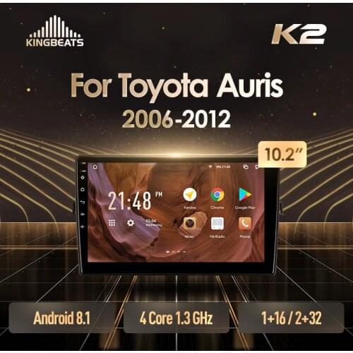 KingBeats Android Octa-Core head unit HU 4G in Dash Car Radio Multimedia Video Player Navigation GPS For Toyota Auris 1 E150 2006 - 2012 no dvd 2 din Double Din Android Car Stereo 2din