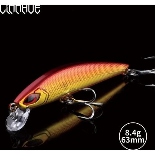 LINNHUE Minnow 60mm 8.4g Fishing Lure Hard Bait 1pcs Bright Color Artificial Bait Wobblers Crankbait Fishing Tackle New Release