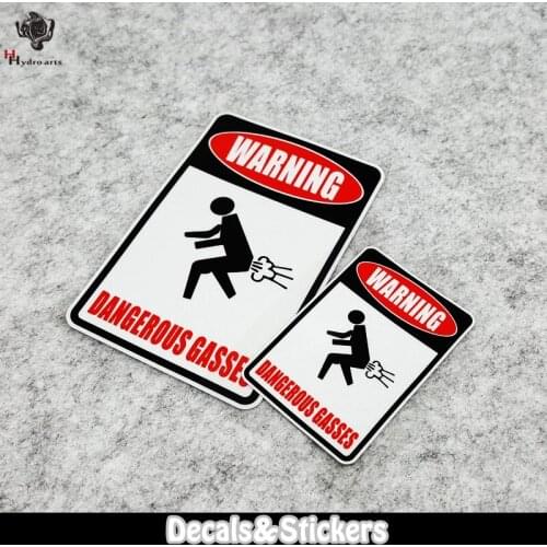 NO.LN224 Danagerous Gasses Funny MOTO GP Reflective Sticker Car Sticker Decals Racing Stickers for Motorcycle Windshield Bike