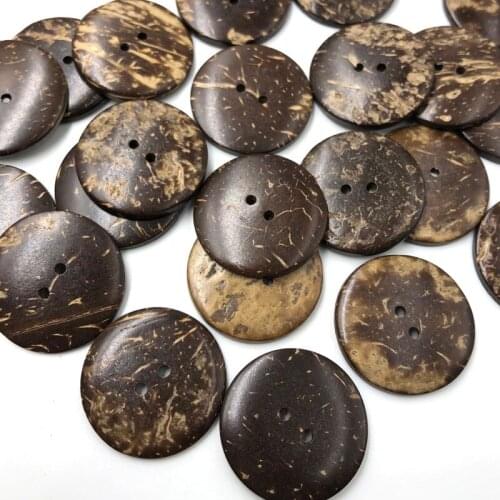 New 30mm 30pcs/lot Sewing Buttons 2 hole Wood Button Sew Crafts Accessory Scrapbooking WB642