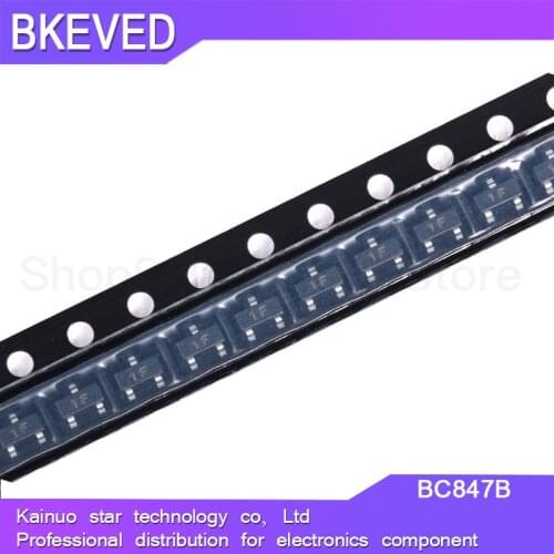 100PCS BC847B SOT23 BC847 SOT SMD 847B SOT-23 1F new transistor