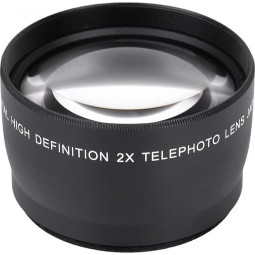 Lens of Camera 58MM 2X Magnification Universal Teleconverter Camera Lens for Cameras Accessory camera Camcorder Lens