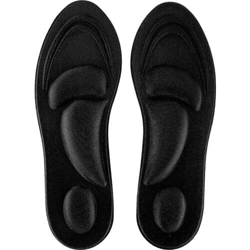 Orthotic Insoles Flat Feet Arch Support Memory Foam Insole Shoe Pad Comfort Black for Men
