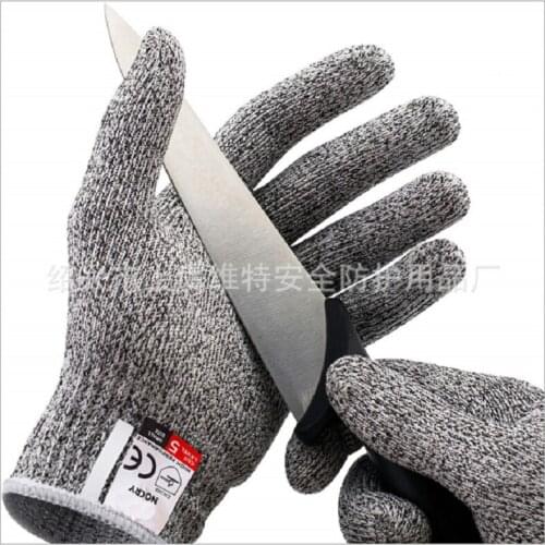 Five-level Cut-proof Gloves Kitchen HPPE Anti-scratch Glass Cutting Safety Protection Gardening Work