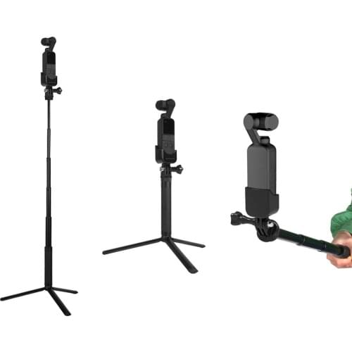 Selfie Stick Pole Extension Rod for DJI Osmo Pocket 1/4 Adapter Connection Tripod for OSMO Pocket Handheld Gimbal Accessories