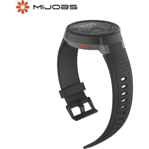 Mijobs Silicone Strap For Xiaomi Huami Amazfit Verge Smart Watch Soft Silicone Bracelet Replacement Wristbands