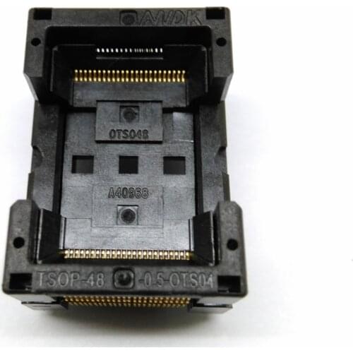 TSOP48 Standard Open Top Burn in Socket Pin Pitch 0.5mm IC Test Socket IC Size 12x18.4mm IC354-048-D31/35P Programmer Adapter