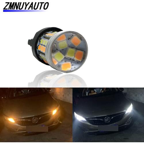 Switchback LED T20 7443 W21/5W Led Bulb Dual Color T25 3157 LED Turn Signal Light DRL 1157 BAY15D P21/5W Led Auto Lamp 12V