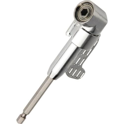EVANX Screwdriver Angle Extension Drill Bit 105 Degree 1/4" Hex Socket Adjustable W/Handle Wrench Multitool