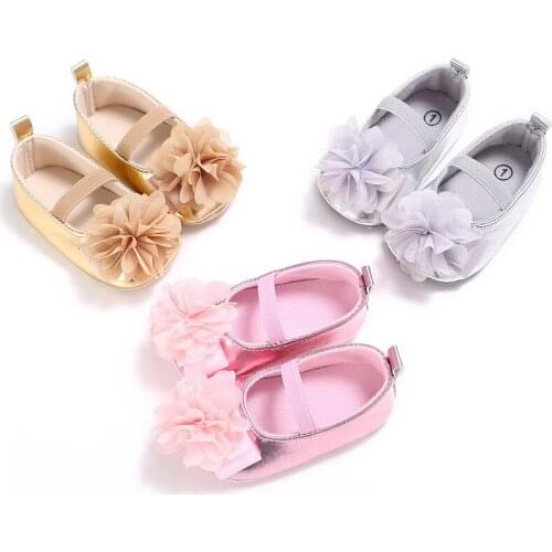 Spring and Autumn PU Newborn Girls Booties for Newborn Infant Baby Shoes 3 Color Available 0-18 Months