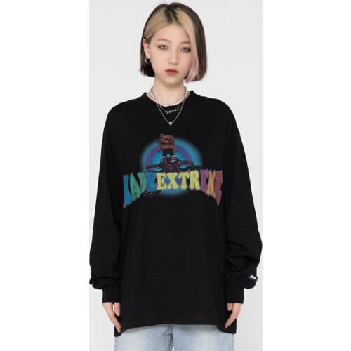 Harajuku Men Sweatshirt Oversize Drak BLACKAIR Hip Hop Japanese Anime Printing Pullover Pink Cotton Streetwear Sweatshirt Tops