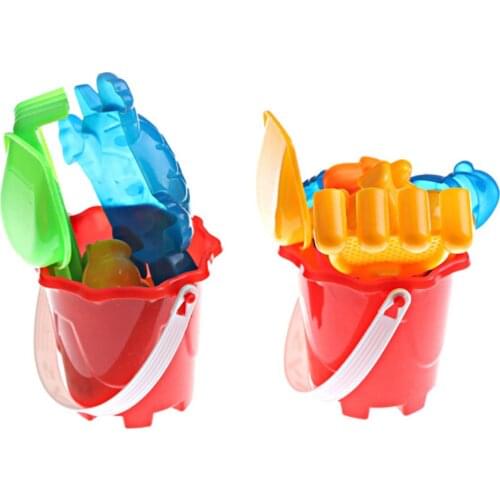 1Set Children Sand Sandbeach Kids Beach Toys Castle Bucket Spade Shovel Rake Water Tools Beach Sand Dune Tool Toys For Children