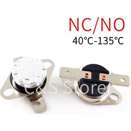 1PCS KSD301 250V 10A Normally Closed / Normally Open NC/NO Thermostat Temperature Thermal Control Switch DegC 0C-35C 140C-160C