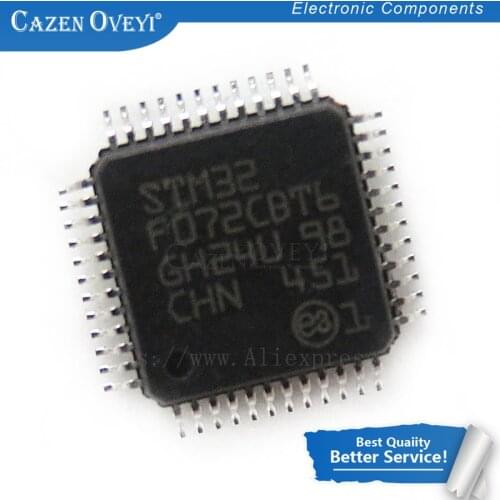 1pcs/lot STM32F072C8T6 STM32F072CBT6 STM32F072 QFP-48 In Stock