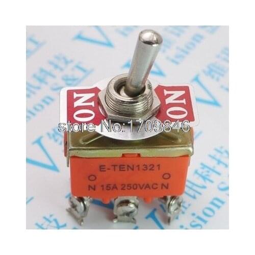 20Pcs AC 250V 15A Amps ON/OFF 2 Position DPST Toggle Switch