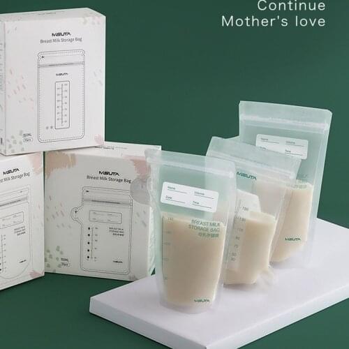 30 Pcs/Box Breast Milk Storage Freezer Bag Disposable Labels Multi-Function Baby Safe Feeding Food Storage BPA Free
