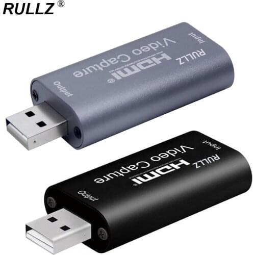 4K HDMI To Type C Video Capture Card 1080P USB 2.0 Game Grabber DSLR Camera Teaching Recording Box for PS4 XBOX Live Streaming