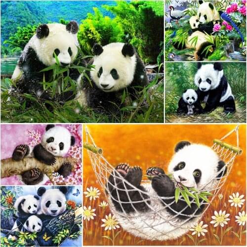 5D DIY Diamond Painting Animal Panda Full Square/round Drill Mosaic Embroidery Handmade Hobby Cross Stitch Kits Home Decor Gift