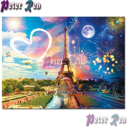 5d landscape Diamond Painting Embroidery Tower new year love gift Square round Mosaic Cross stitch Rhinestone Crafts decoration
