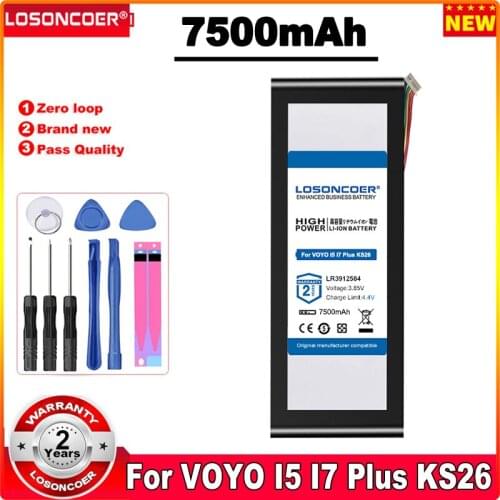 LOSONCOER LR3912584 7500mAh Tablet Battery For VOYO I5 I7 Plus KS26 Tablet PC