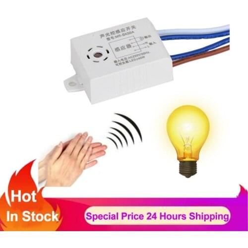 Automatic Street Light Switch Sound-Light Controlled Sensor Sound Voice Sensor For On Off Light Switch Photo Control Smart Home