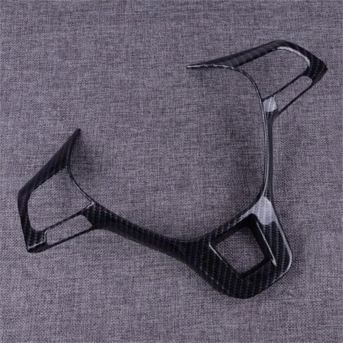 DWCX Car Styling Carbon Fiber Style Steering Wheel Frame Trim ABS Fit for VW Volkswagen Jetta Tiguan 2017 2018 2019